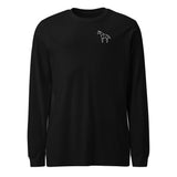 Sketch Horse After Hours | Long Sleeve Tee in Black — front view