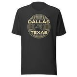 Dallas Texas Pegasus tee in Dark Grey on white background
