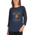 Dallas Rancher | Unisex 3/4 Sleeve Raglan Shirt