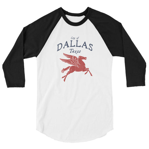 City Of Dallas Pegasus | 3/4 Sleeve Raglan Shirt