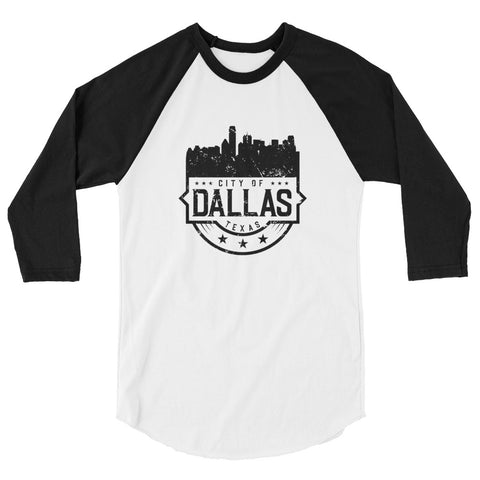 Skyline Badge | Unisex 3/4 Sleeve Raglan Shirt