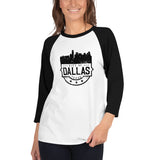 Skyline Badge | Unisex 3/4 Sleeve Raglan Shirt