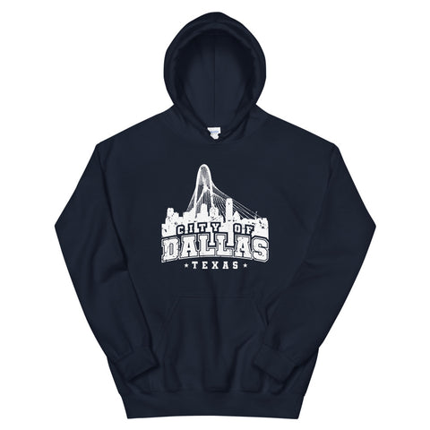 Varsity Dallas Skyline | Unisex Hoodie