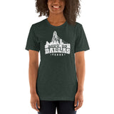 Varsity Dallas Skyline | Short-Sleeve Unisex T-Shirt