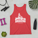 Varsity Dallas Skyline | Unisex Tank Top